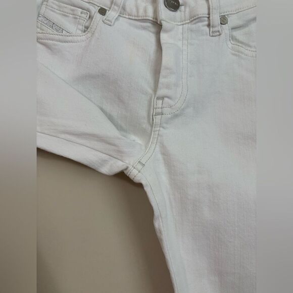 Diesel Slandy Super Slim Skinny Regular Waist in White - Picture 5 of 11